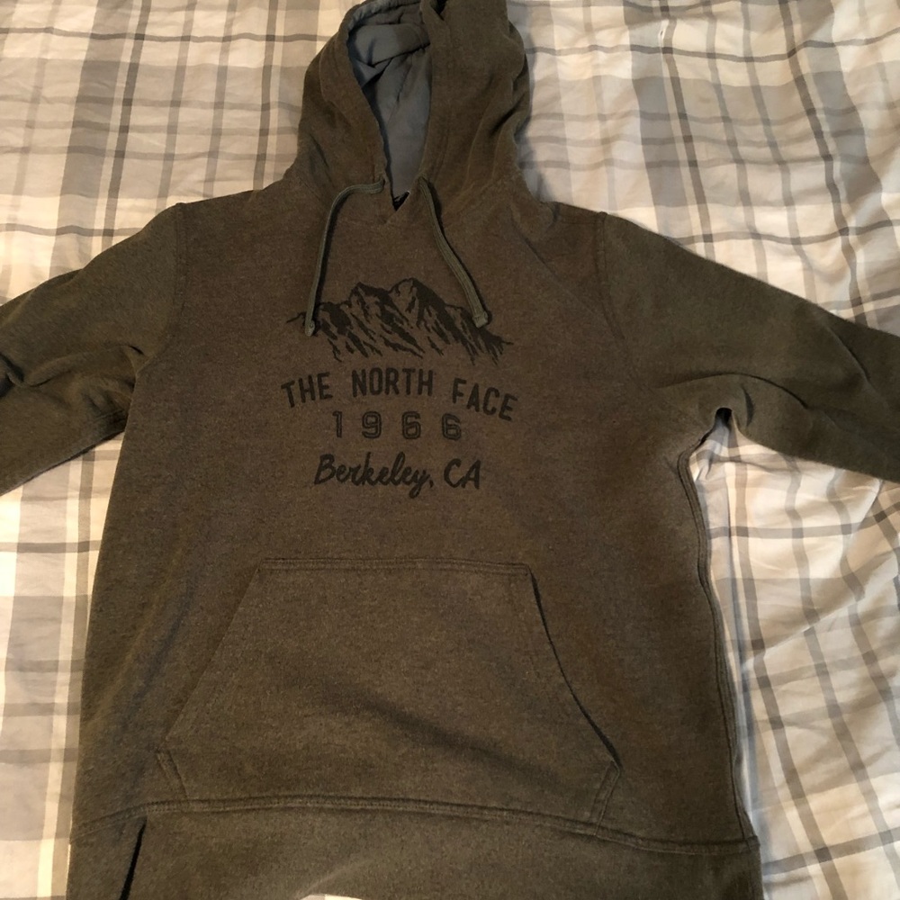 North face green hoodie